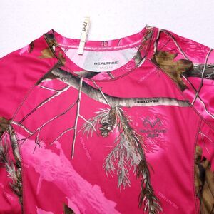RealTree AP Athletic Active Short Sleeve T Shirt Womens Size Large L Pink